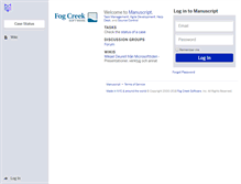Tablet Screenshot of deurell.fogbugz.com